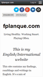 Mobile Screenshot of fplanque.com
